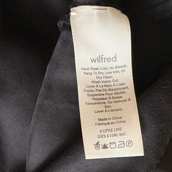 Aritzia Wilfred Only Slip Maxi Maxi Dress Size Medium Black Satin Bias Cut - Picture 8 of 11